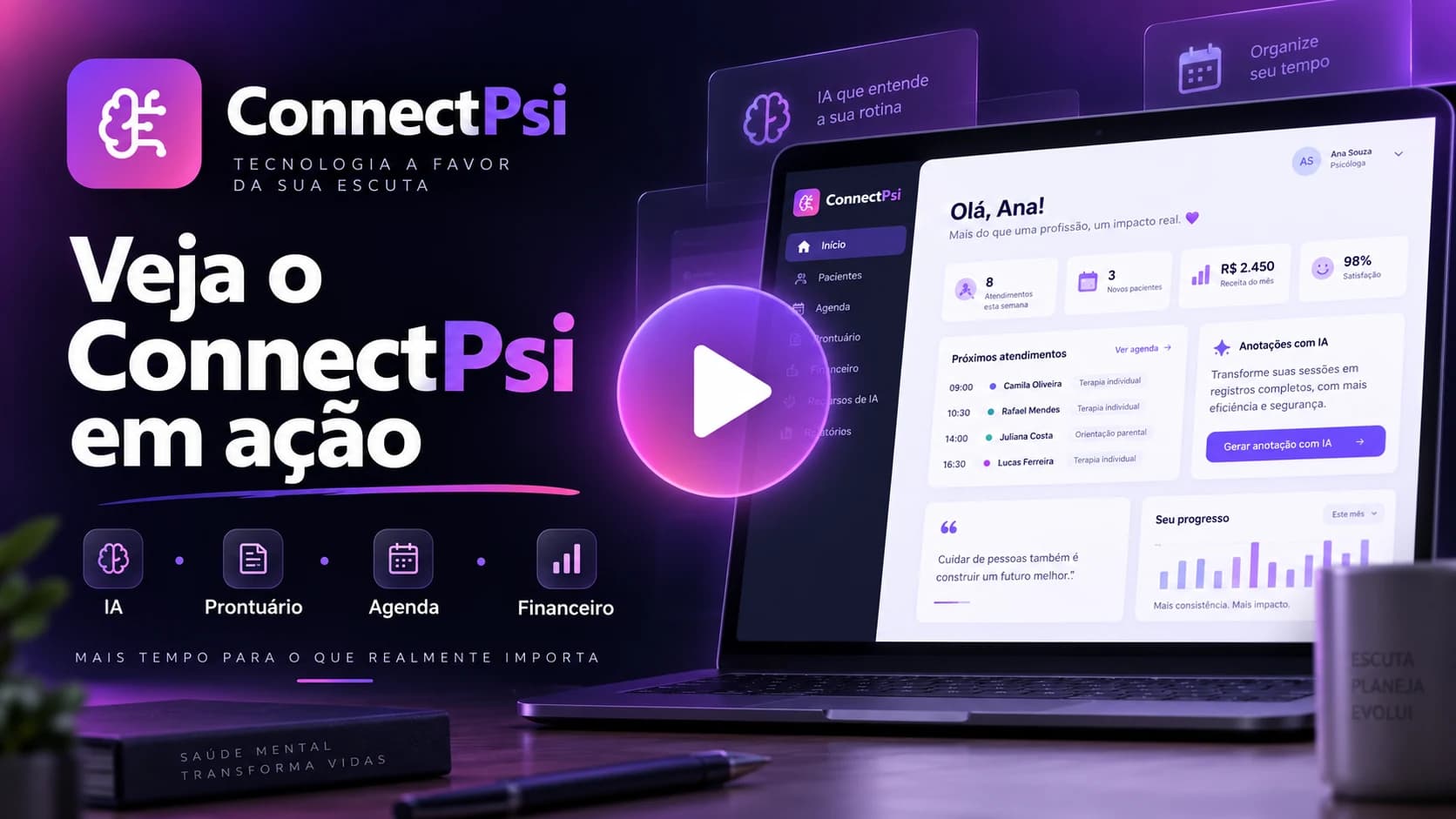 Capa do vídeo de demonstração do ConnectPsi